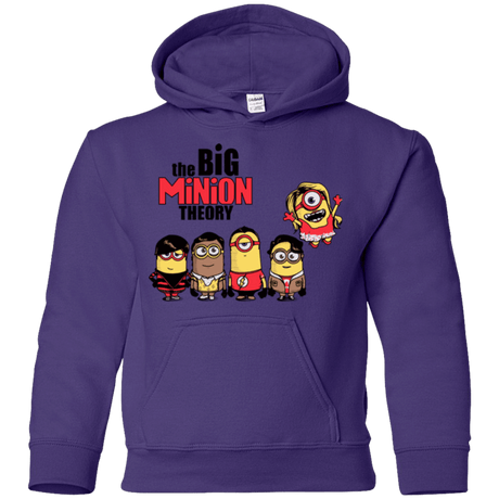 Sweatshirts Purple / YS THE BIG MINION THEORY Youth Hoodie