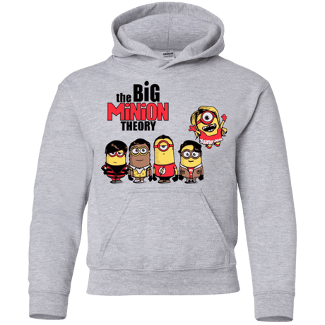 Sweatshirts Sport Grey / YS THE BIG MINION THEORY Youth Hoodie