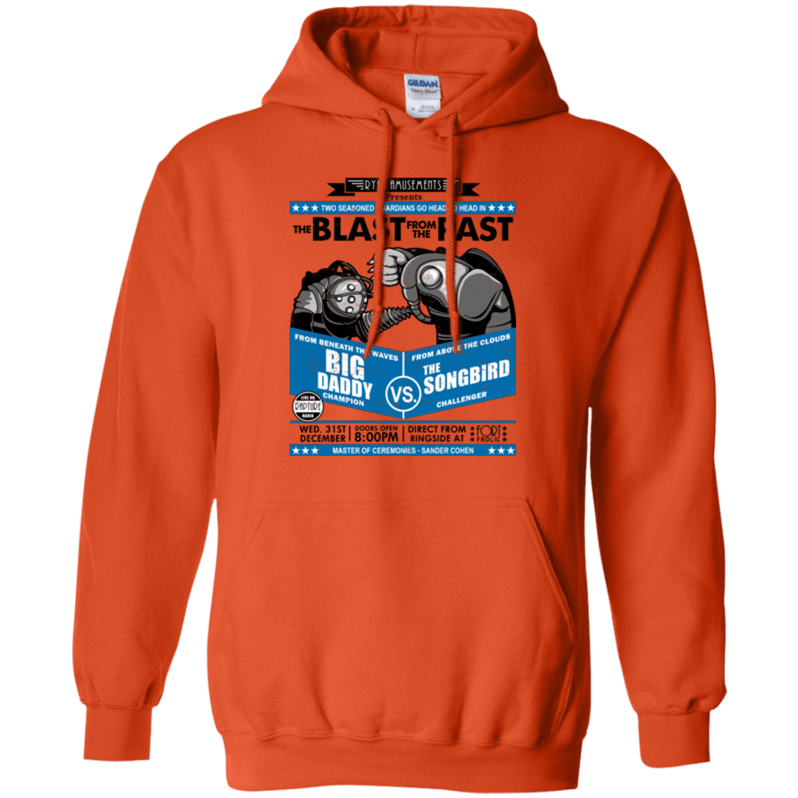 Sweatshirts Orange / Small THE BLAST FROM THE PAST Pullover Hoodie