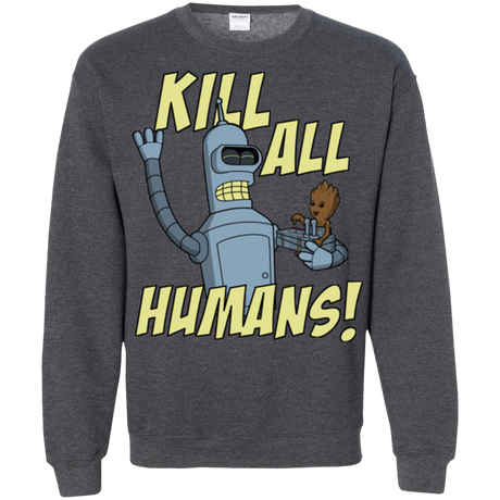 Sweatshirts Dark Heather / Small The Button Friends Crewneck Sweatshirt