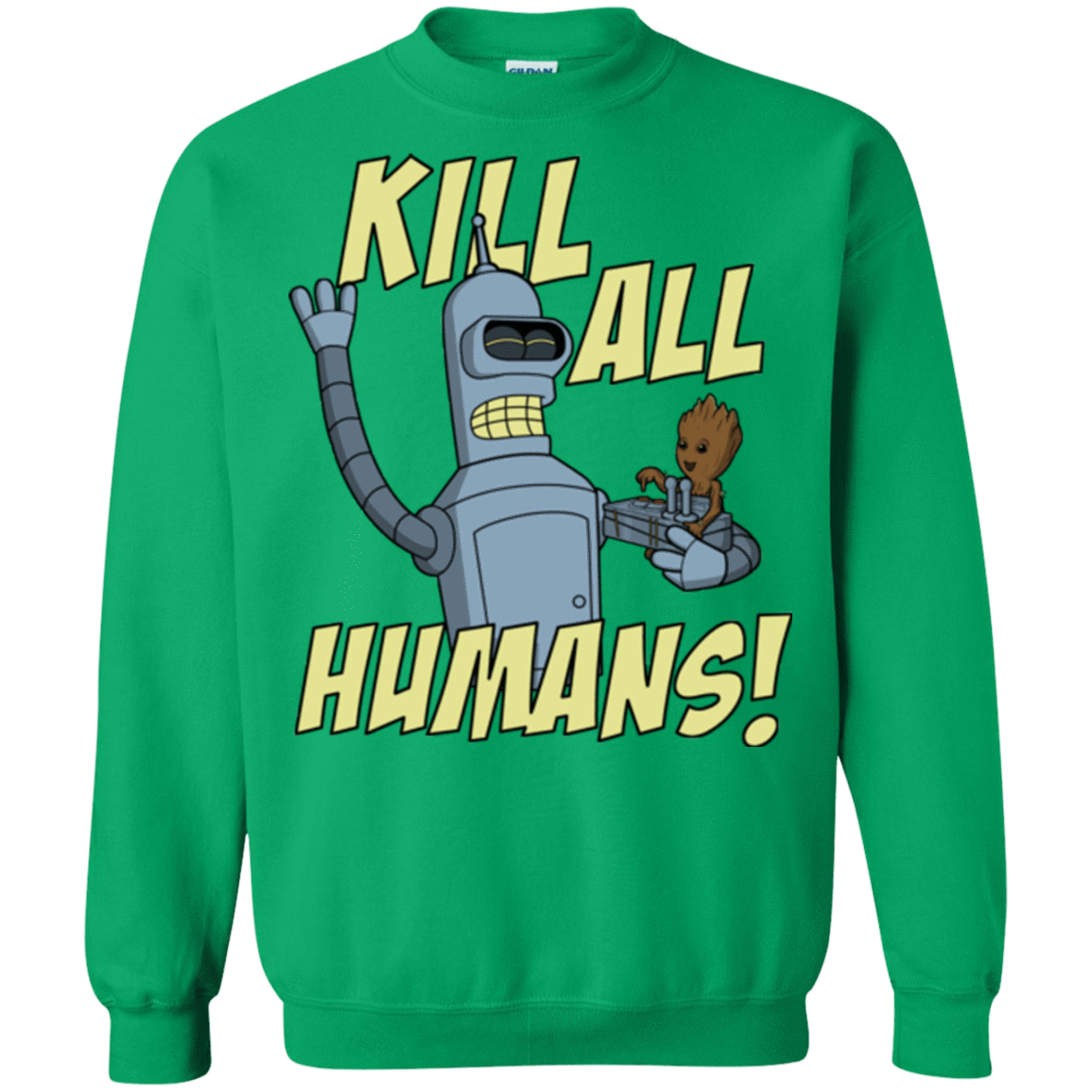 Sweatshirts Irish Green / Small The Button Friends Crewneck Sweatshirt