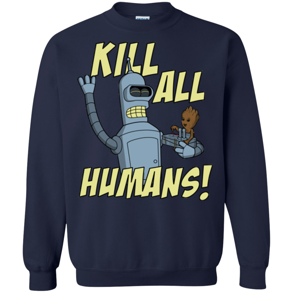 Sweatshirts Navy / Small The Button Friends Crewneck Sweatshirt