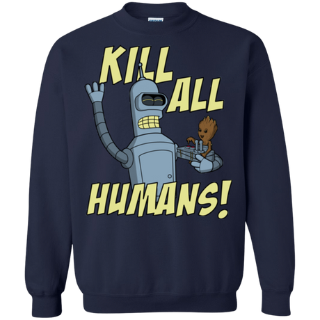 Sweatshirts Navy / Small The Button Friends Crewneck Sweatshirt