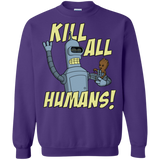 Sweatshirts Purple / Small The Button Friends Crewneck Sweatshirt