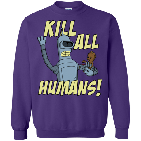 Sweatshirts Purple / Small The Button Friends Crewneck Sweatshirt