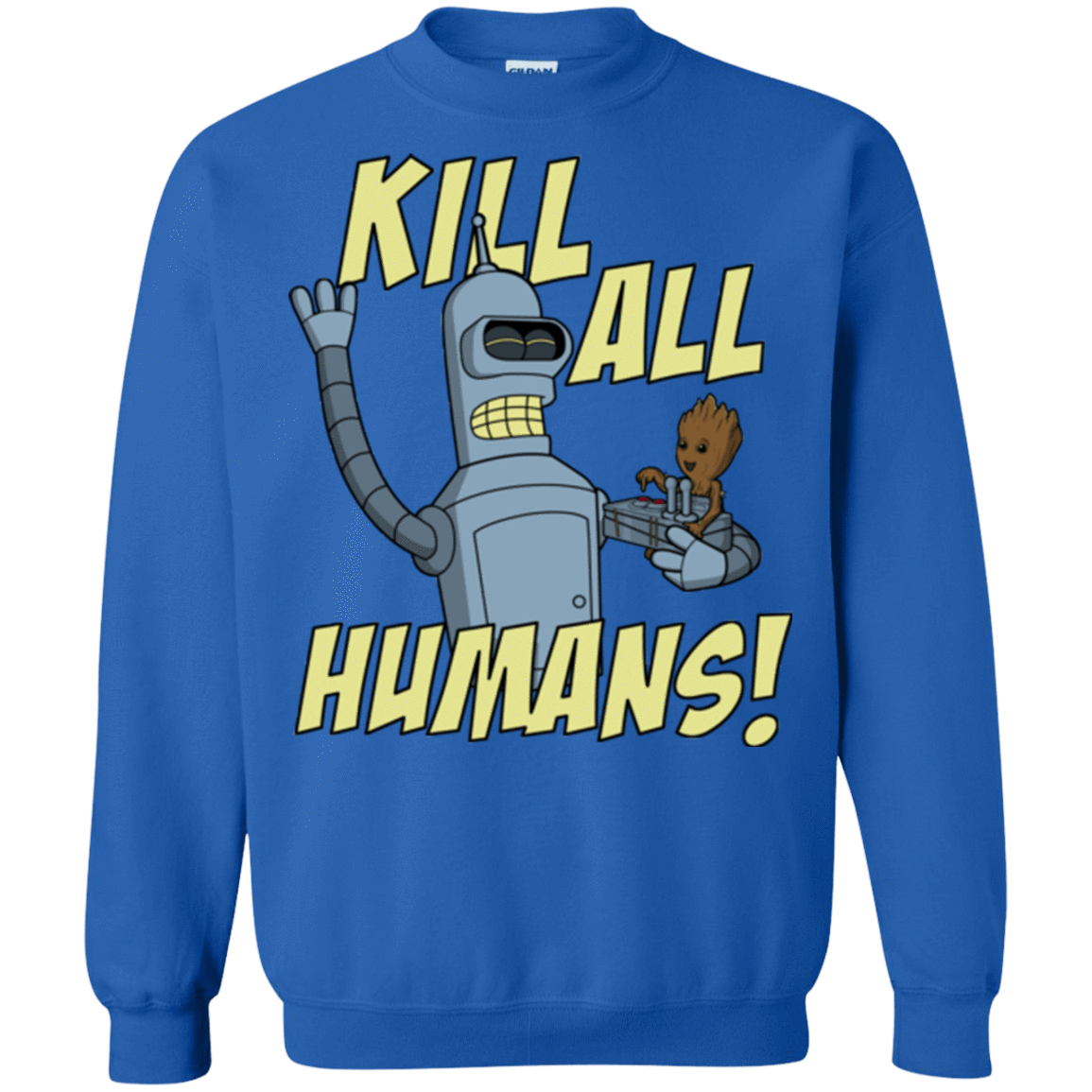 Sweatshirts Royal / Small The Button Friends Crewneck Sweatshirt