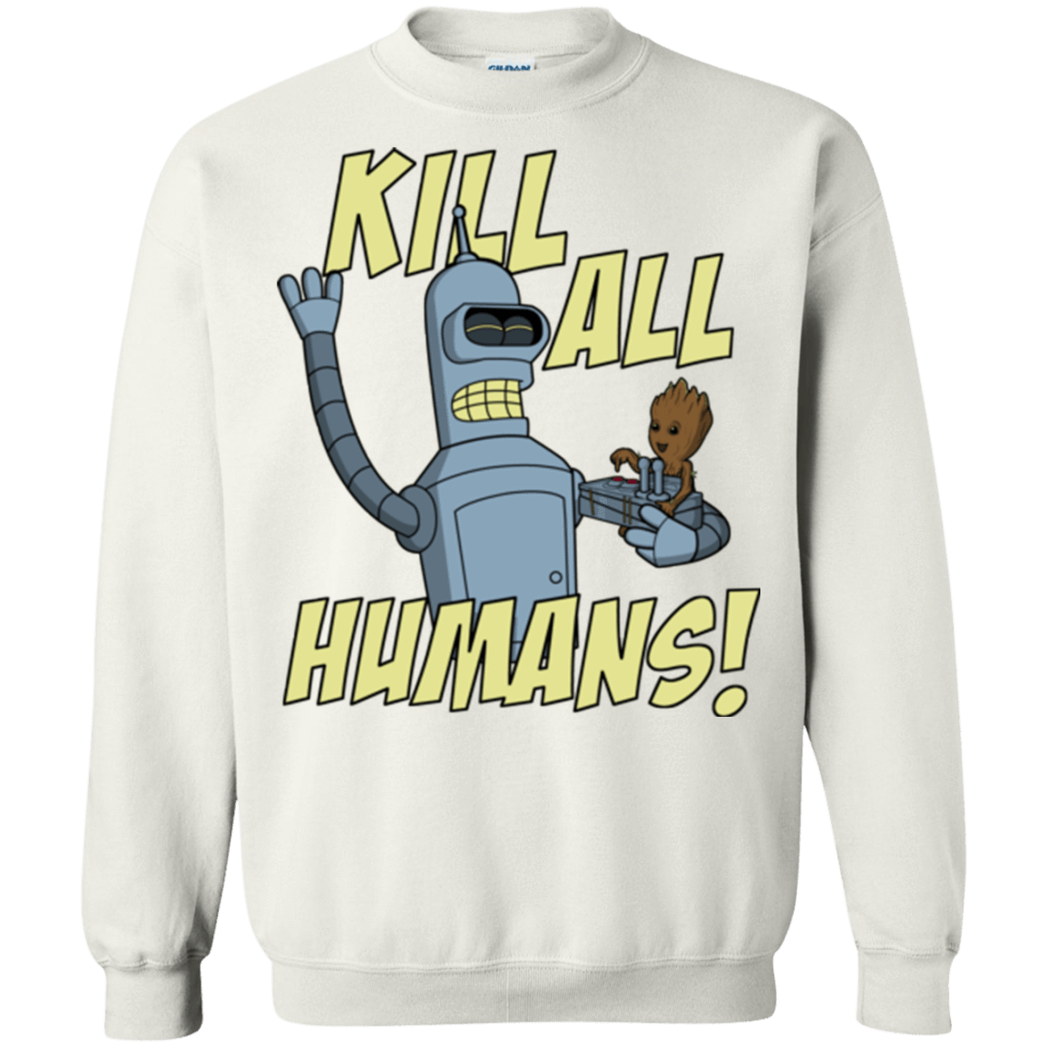 Sweatshirts White / Small The Button Friends Crewneck Sweatshirt