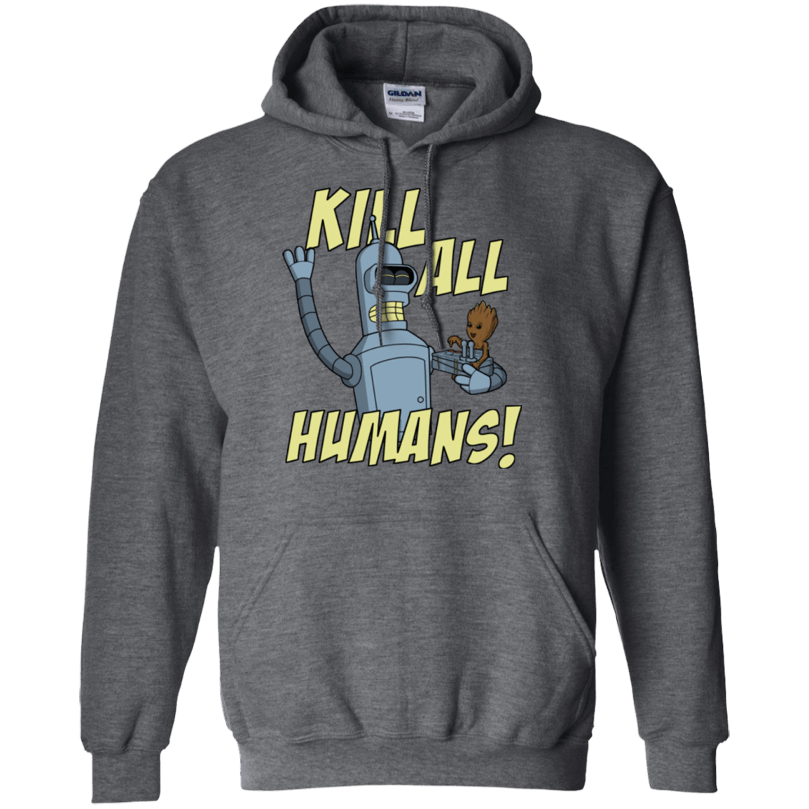 Sweatshirts Dark Heather / Small The Button Friends Pullover Hoodie