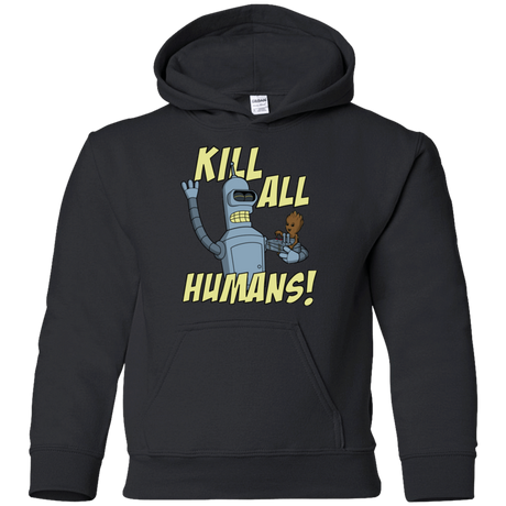 Sweatshirts Black / YS The Button Friends Youth Hoodie