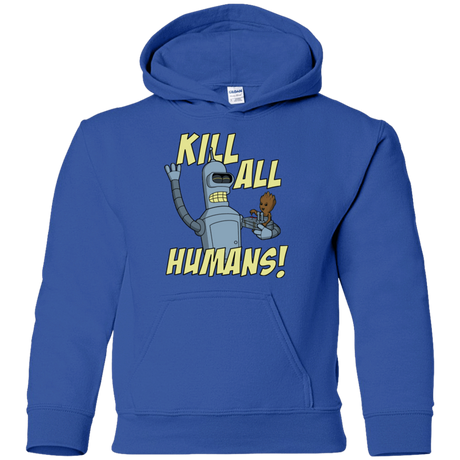 Sweatshirts Royal / YS The Button Friends Youth Hoodie