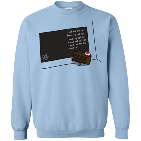 Sweatshirts Light Blue / Small The Cake is a Lie Crewneck Sweatshirt