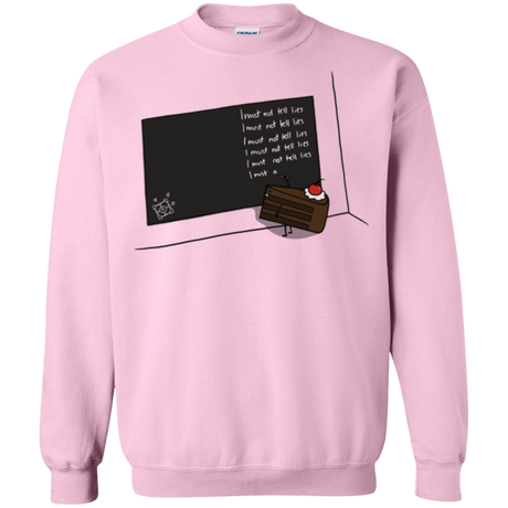 Sweatshirts Light Pink / Small The Cake is a Lie Crewneck Sweatshirt