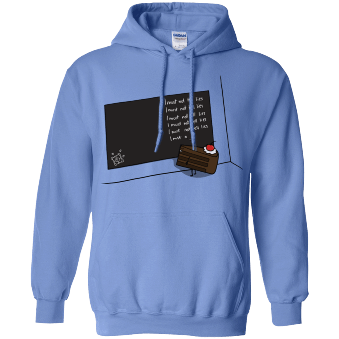Sweatshirts Carolina Blue / Small The Cake is a Lie Pullover Hoodie