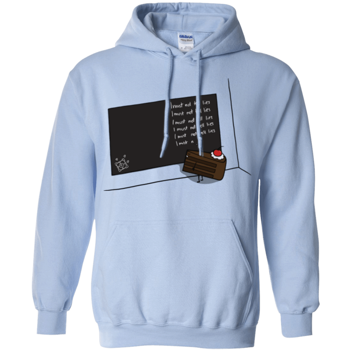 Sweatshirts Light Blue / Small The Cake is a Lie Pullover Hoodie