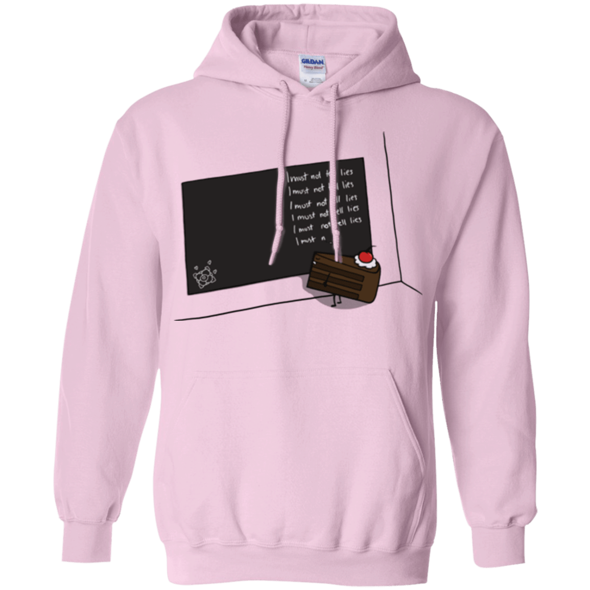 Sweatshirts Light Pink / Small The Cake is a Lie Pullover Hoodie