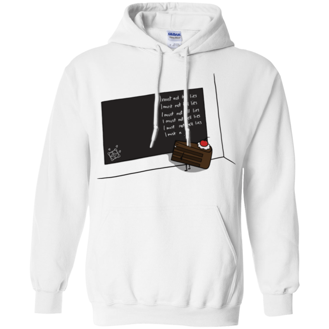 Sweatshirts White / Small The Cake is a Lie Pullover Hoodie