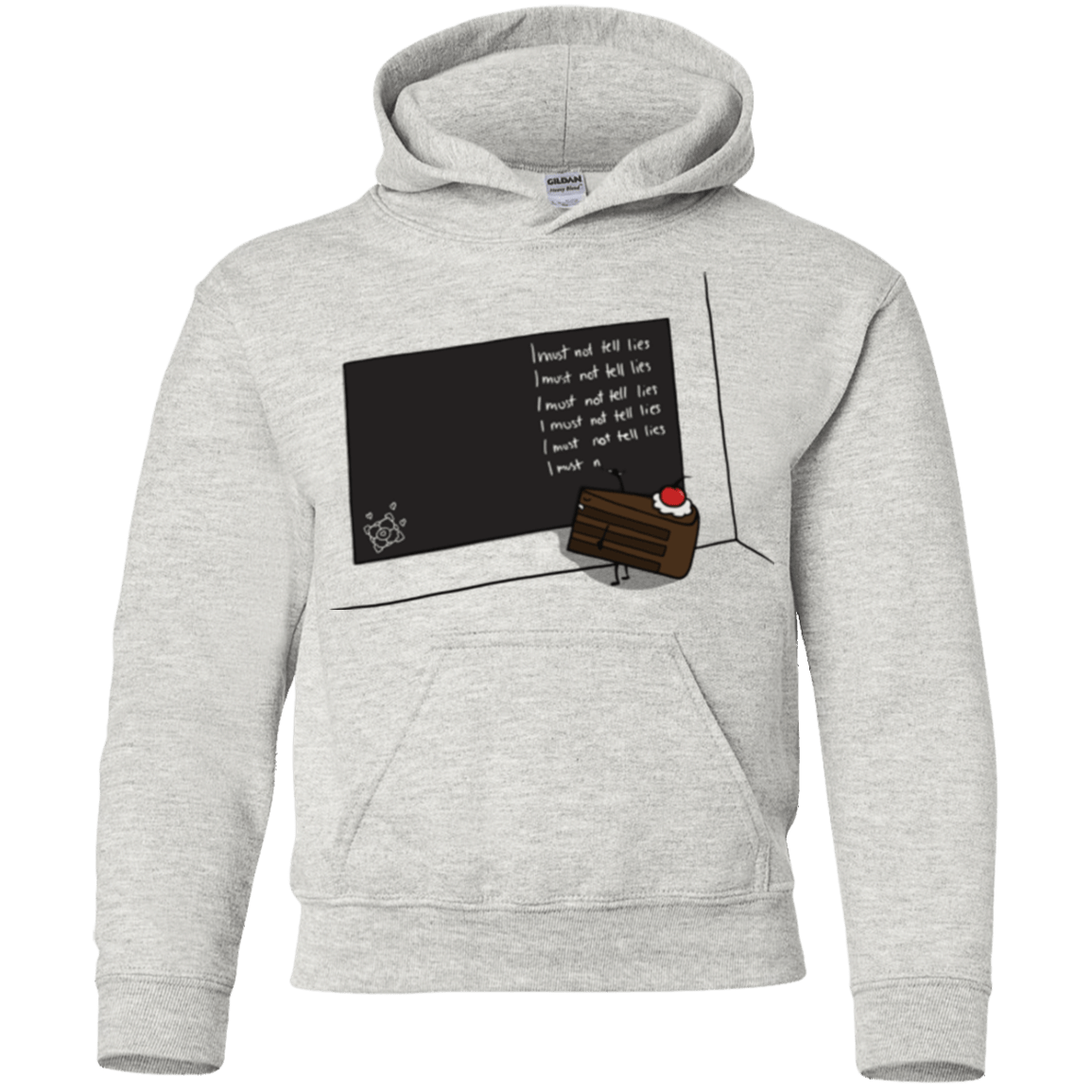 Sweatshirts Ash / YS The Cake is a Lie Youth Hoodie