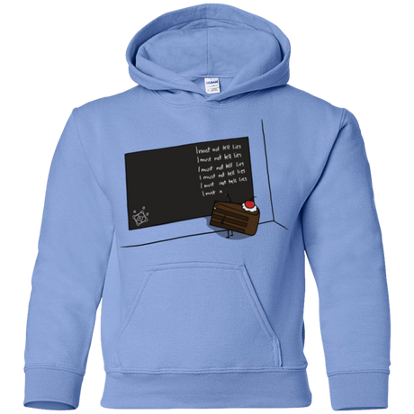 Sweatshirts Carolina Blue / YS The Cake is a Lie Youth Hoodie