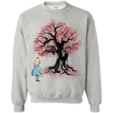 Sweatshirts Ash / Small The Cheshire's tree Sumi-e Crewneck Sweatshirt