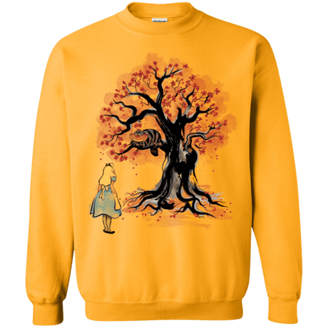 Sweatshirts Gold / Small The Cheshire's tree Sumi-e Crewneck Sweatshirt