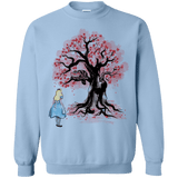 Sweatshirts Light Blue / Small The Cheshire's tree Sumi-e Crewneck Sweatshirt