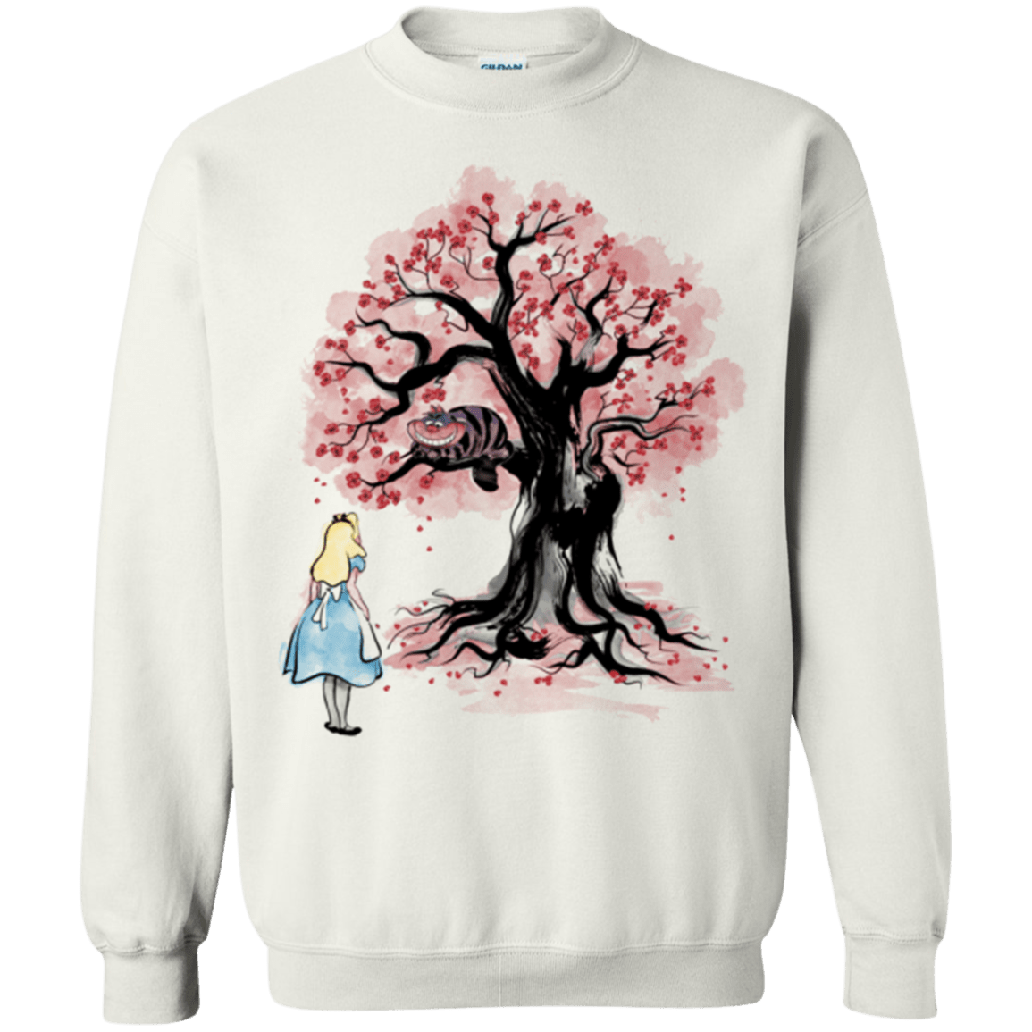 Sweatshirts White / Small The Cheshire's tree Sumi-e Crewneck Sweatshirt