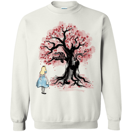 Sweatshirts White / Small The Cheshire's tree Sumi-e Crewneck Sweatshirt