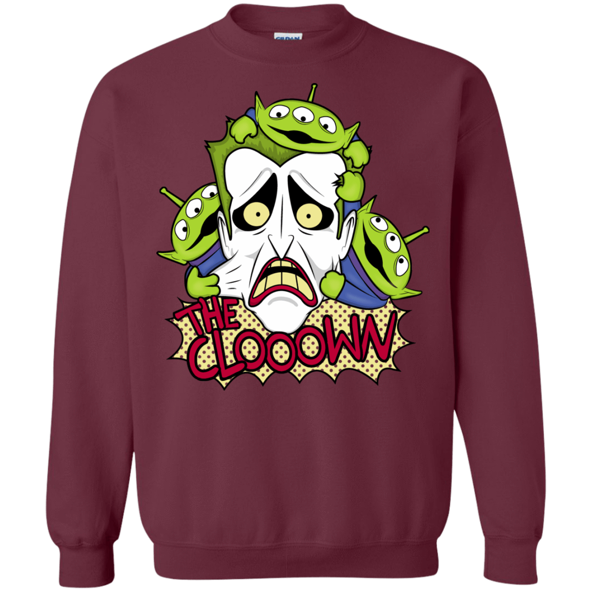Sweatshirts Maroon / Small The clooown Crewneck Sweatshirt
