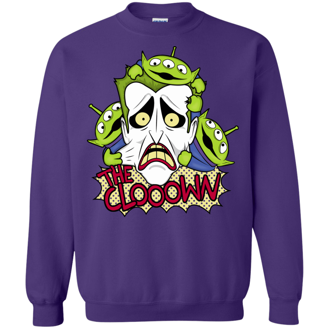 Sweatshirts Purple / Small The clooown Crewneck Sweatshirt