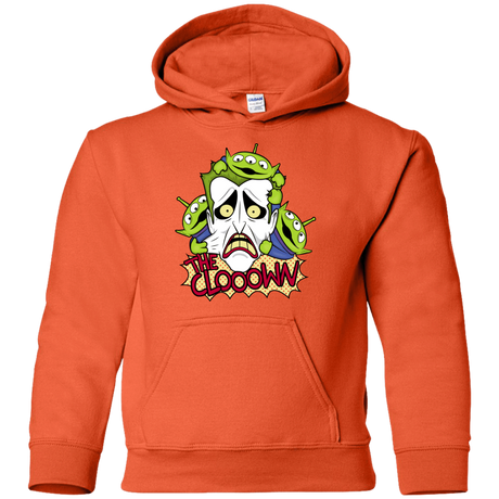 Sweatshirts Orange / YS The clooown Youth Hoodie
