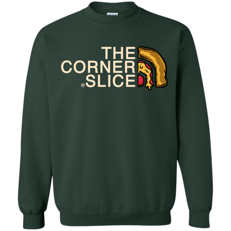 Sweatshirts Forest Green / S The Corner Slice Crewneck Sweatshirt