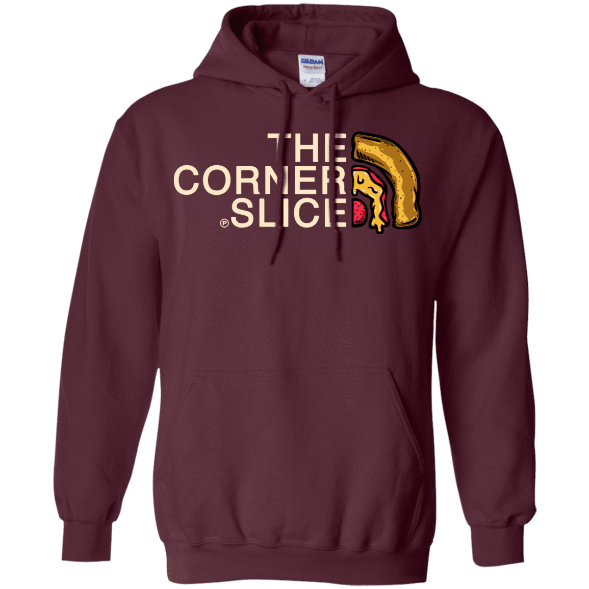Sweatshirts Maroon / S The Corner Slice Pullover Hoodie