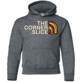 Sweatshirts Dark Heather / YS The Corner Slice Youth Hoodie