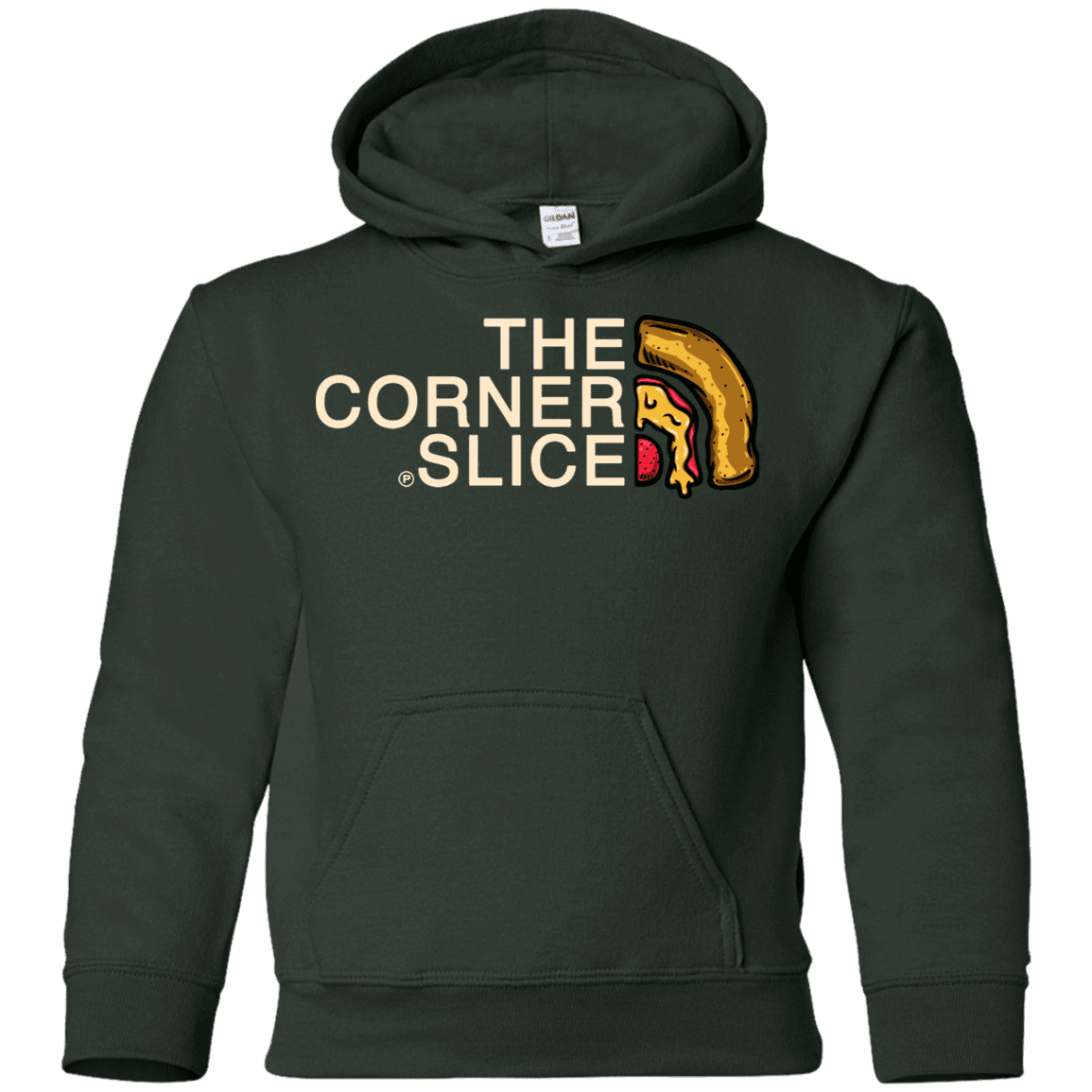 Sweatshirts Forest Green / YS The Corner Slice Youth Hoodie