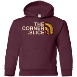 Sweatshirts Maroon / YS The Corner Slice Youth Hoodie