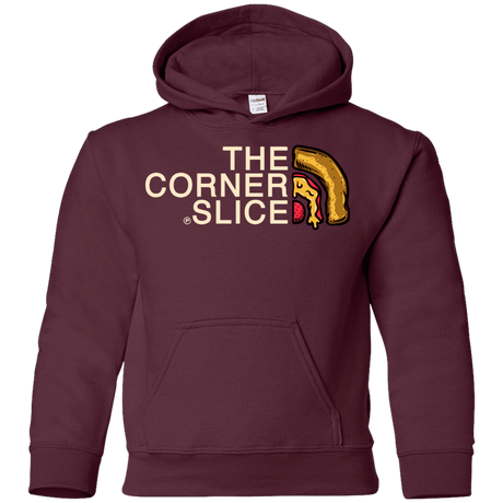 Sweatshirts Maroon / YS The Corner Slice Youth Hoodie