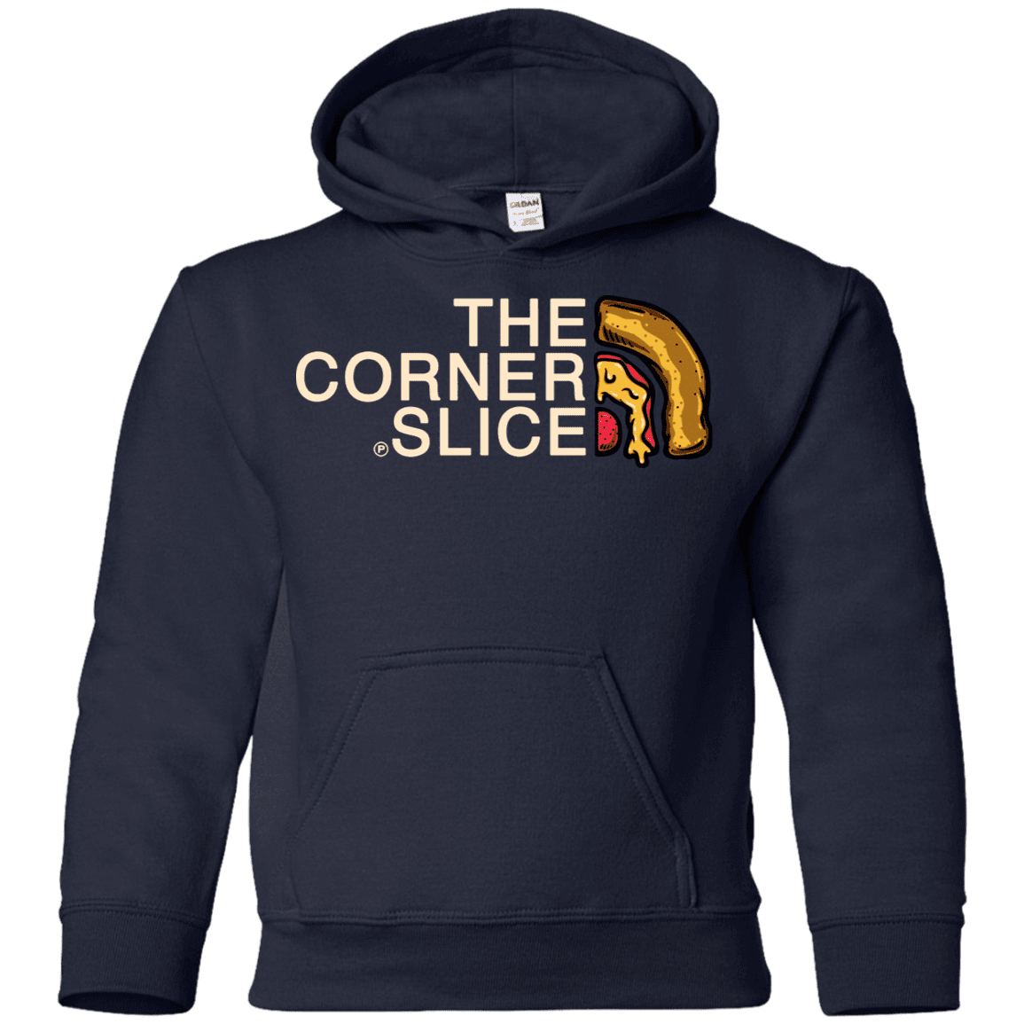 Sweatshirts Navy / YS The Corner Slice Youth Hoodie