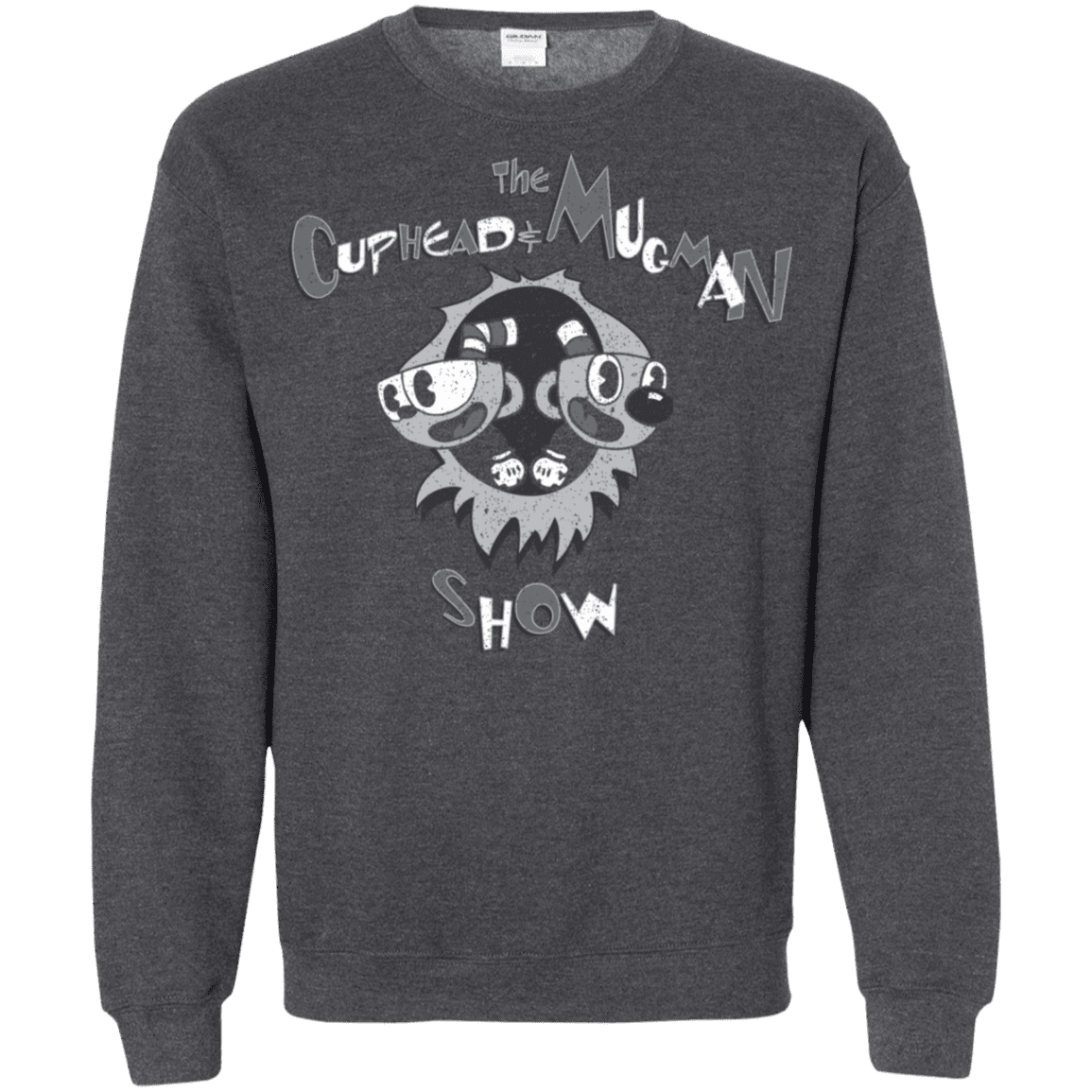 Sweatshirts Dark Heather / S The Cuphead & Mugman Show Crewneck Sweatshirt