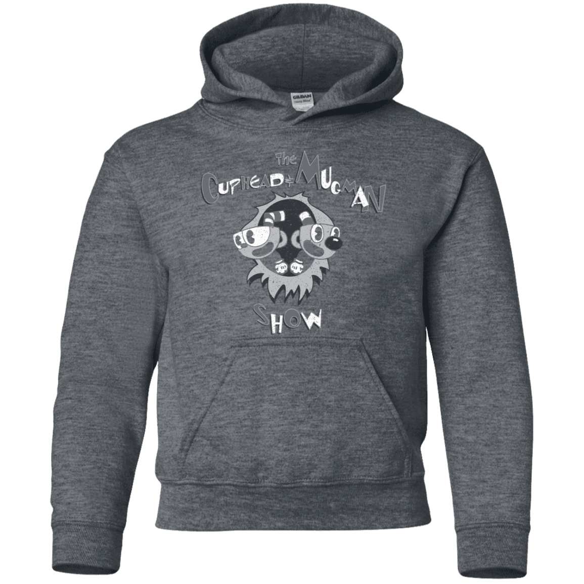 Sweatshirts Dark Heather / YS The Cuphead & Mugman Show Youth Hoodie