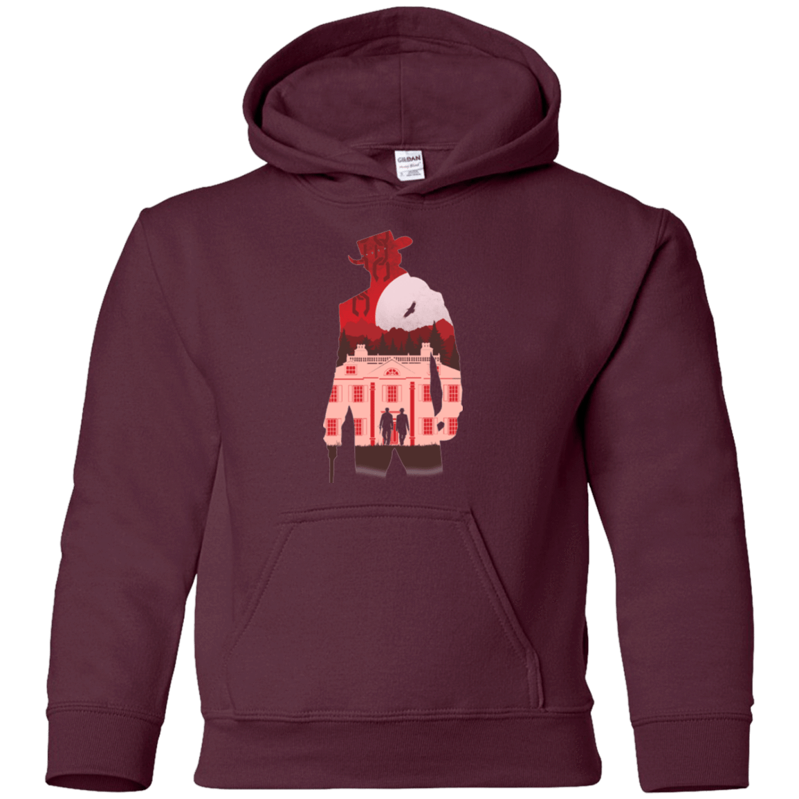 Sweatshirts Maroon / YS The D is Silent Youth Hoodie