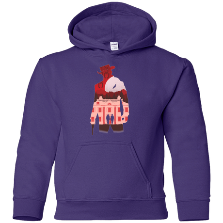 Sweatshirts Purple / YS The D is Silent Youth Hoodie