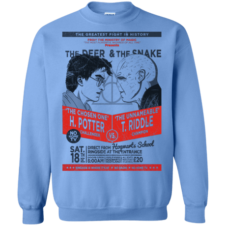 Sweatshirts Carolina Blue / Small The Deer vs The Snake Crewneck Sweatshirt
