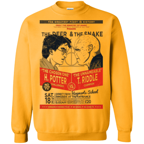 Sweatshirts Gold / Small The Deer vs The Snake Crewneck Sweatshirt