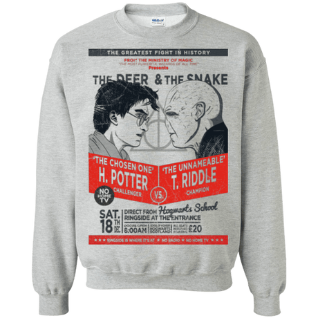 Sweatshirts Sport Grey / Small The Deer vs The Snake Crewneck Sweatshirt