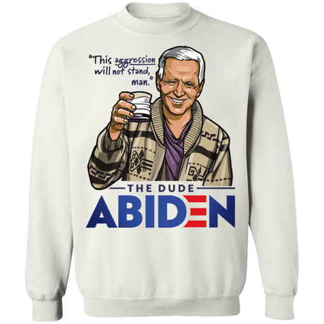 Sweatshirts White / S The Dude Abiden Crewneck Sweatshirt