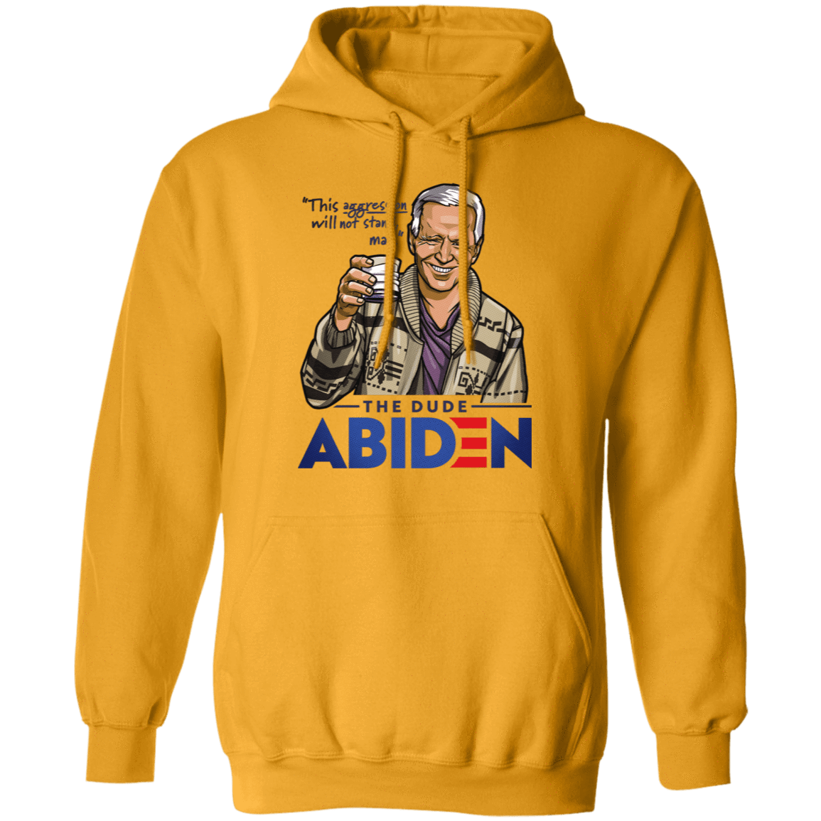 Sweatshirts Gold / S The Dude Abiden Pullover Hoodie