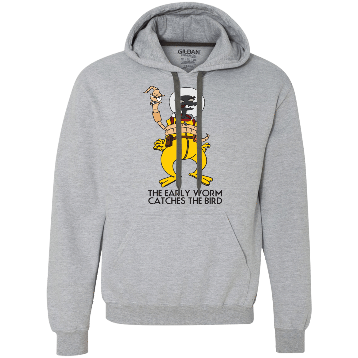 Sweatshirts Sport Grey / Small The Early Worm Catches The Bird Premium Fleece Hoodie