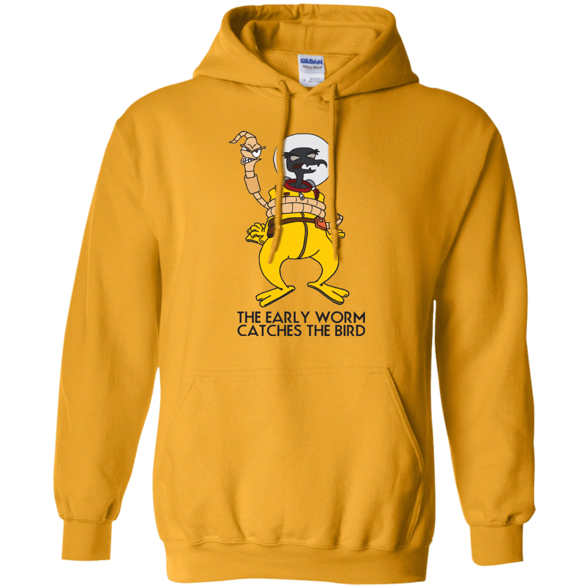 Sweatshirts Gold / Small The Early Worm Catches The Bird Pullover Hoodie