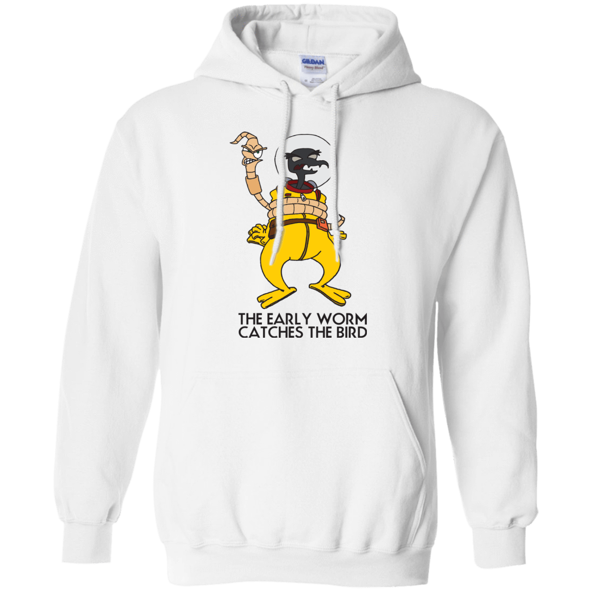 Sweatshirts White / Small The Early Worm Catches The Bird Pullover Hoodie