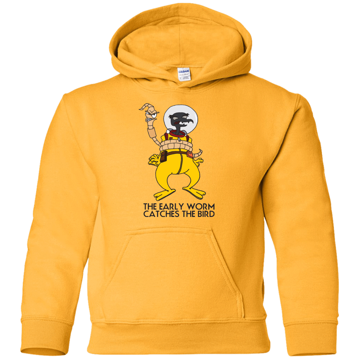 Sweatshirts Gold / YS The Early Worm Catches The Bird Youth Hoodie